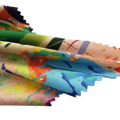 85% polyester 15%spandex 4 way stretch twill printed fabric screen printing digital print hot sublimation paper print workable